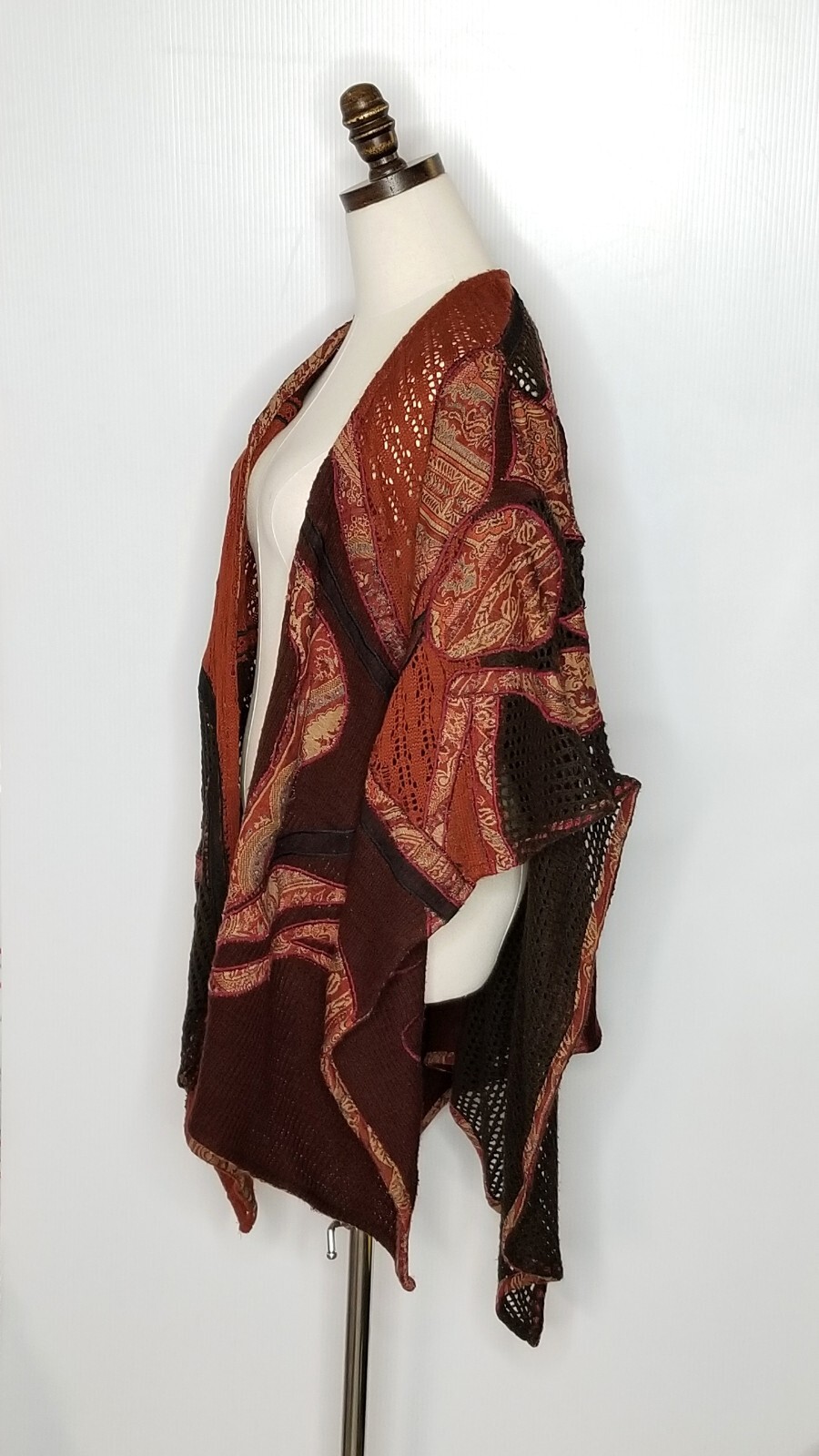 Chico's One Size Patchwork Wool Blend Bohemian Sh… - image 5