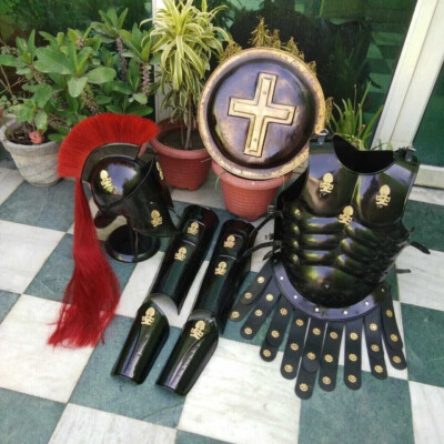 Medieval 300 Black Spartan Armor Set Wearable Cosplay Body Armor Suit Halloween