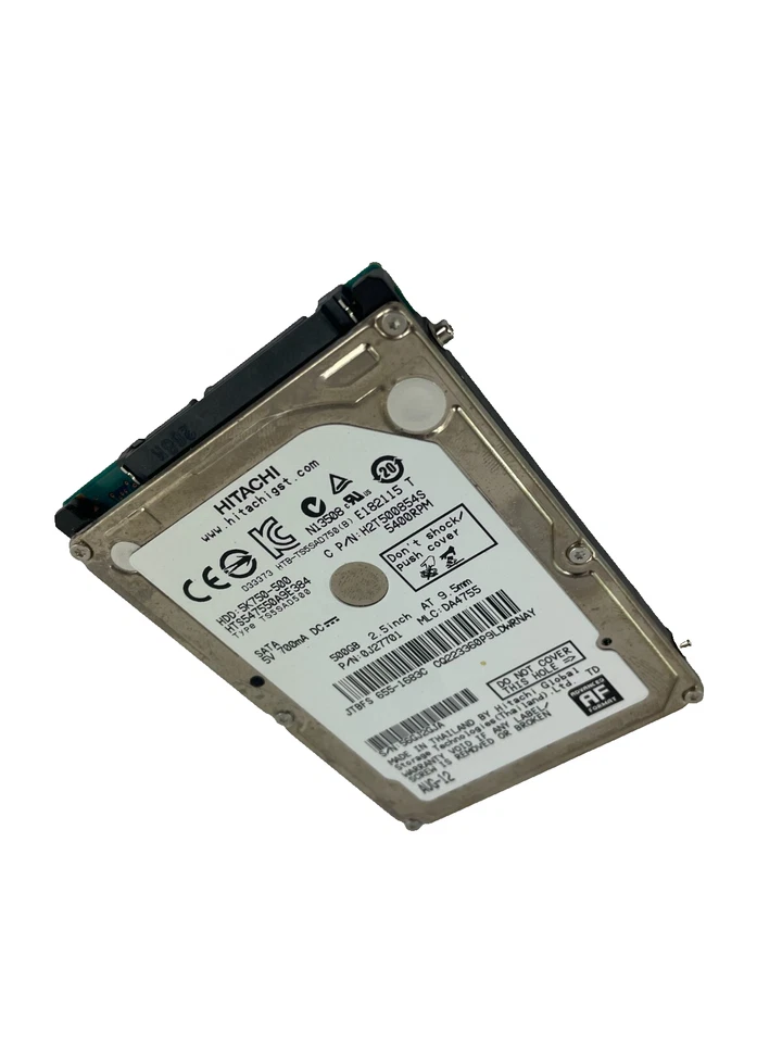 Hitachi Model HTS547550A9E384 5400RPM SATA 500GB Internal Hard Drive Cache 8 MB - Image 3 of 3