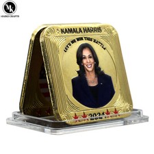 Kamala Harris Gold Bar First Woman US President in History Commemorative Coin