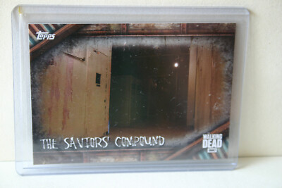2017 Topps THE WALKING DEAD Season 6 Locations L-7 Saviours Compound insert card