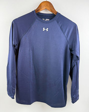 Under Armour Boy Youth Heat Gear Short Sleeve Loose Athletic Shirt Blue YXL NWT