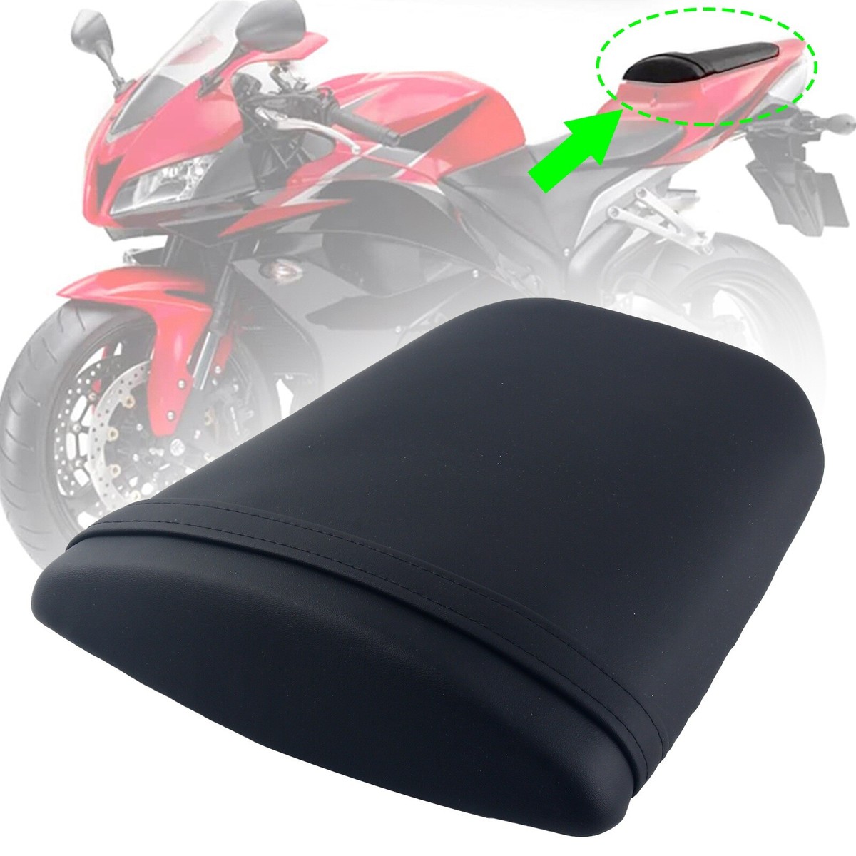 Black Rear Pillion Passenger Seat For Honda CBR600RR 2007-2012 CBR