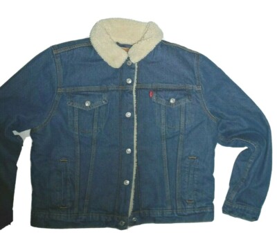 Sherpa Trucker Jacket Levis Jeansjacke Damen Hellblau Levi's