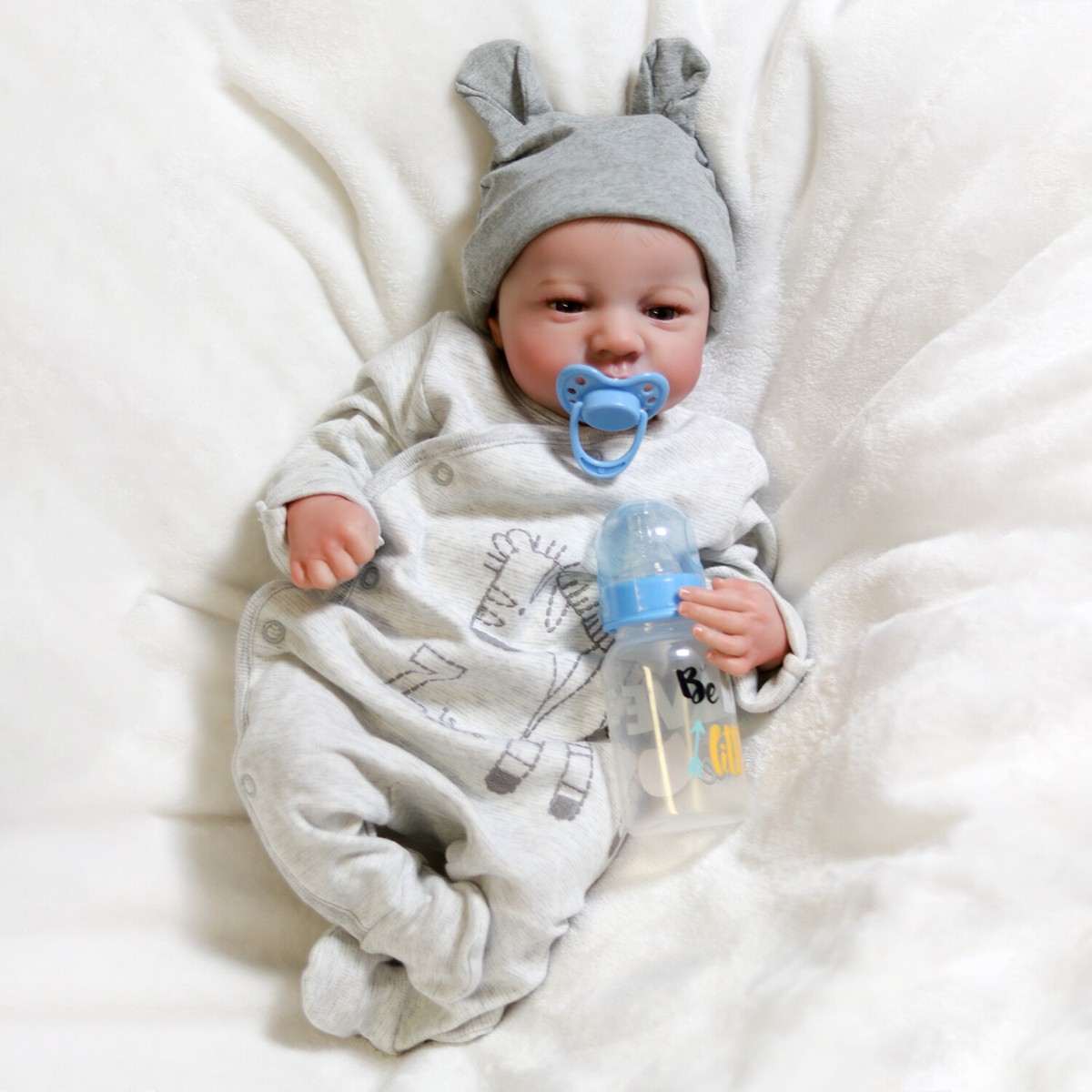 18inch Realistic Reborn Baby Dolls Vinyl Silicone Boy Doll