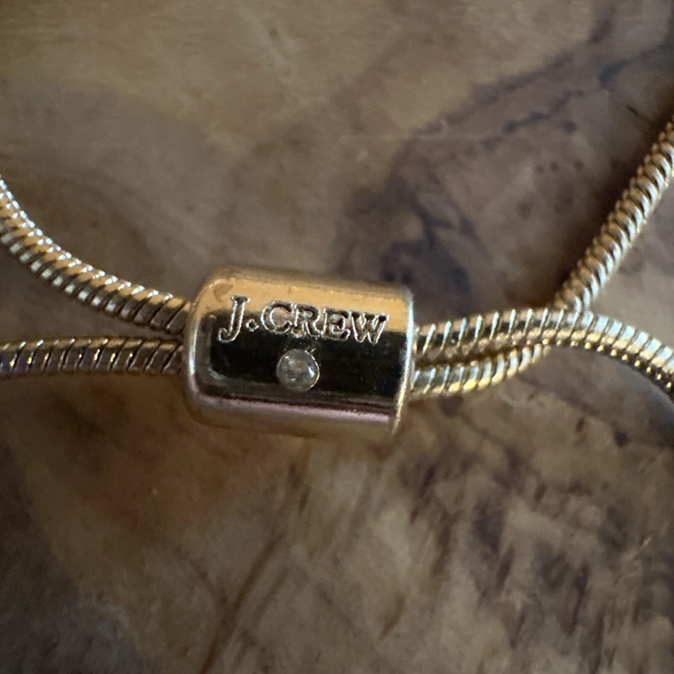 Pulseira J Crew 6mm tom dourado com miçangas bola deslizante ajustável - Imagem 4 de 4