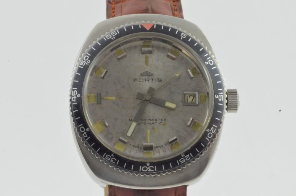 Fortis Marinemaster 6212 Men s Watch Automatic 1 1 2in Steel Vintage Rare
