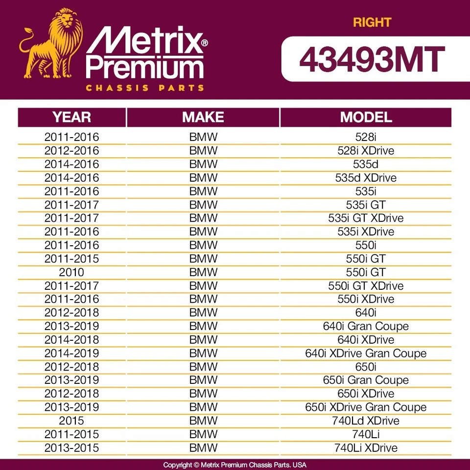 Front Right Tie Rod End Assembly for BMW 528I 535I GT 535D 550I GT 640I 650I M5 - Image 2 of 4