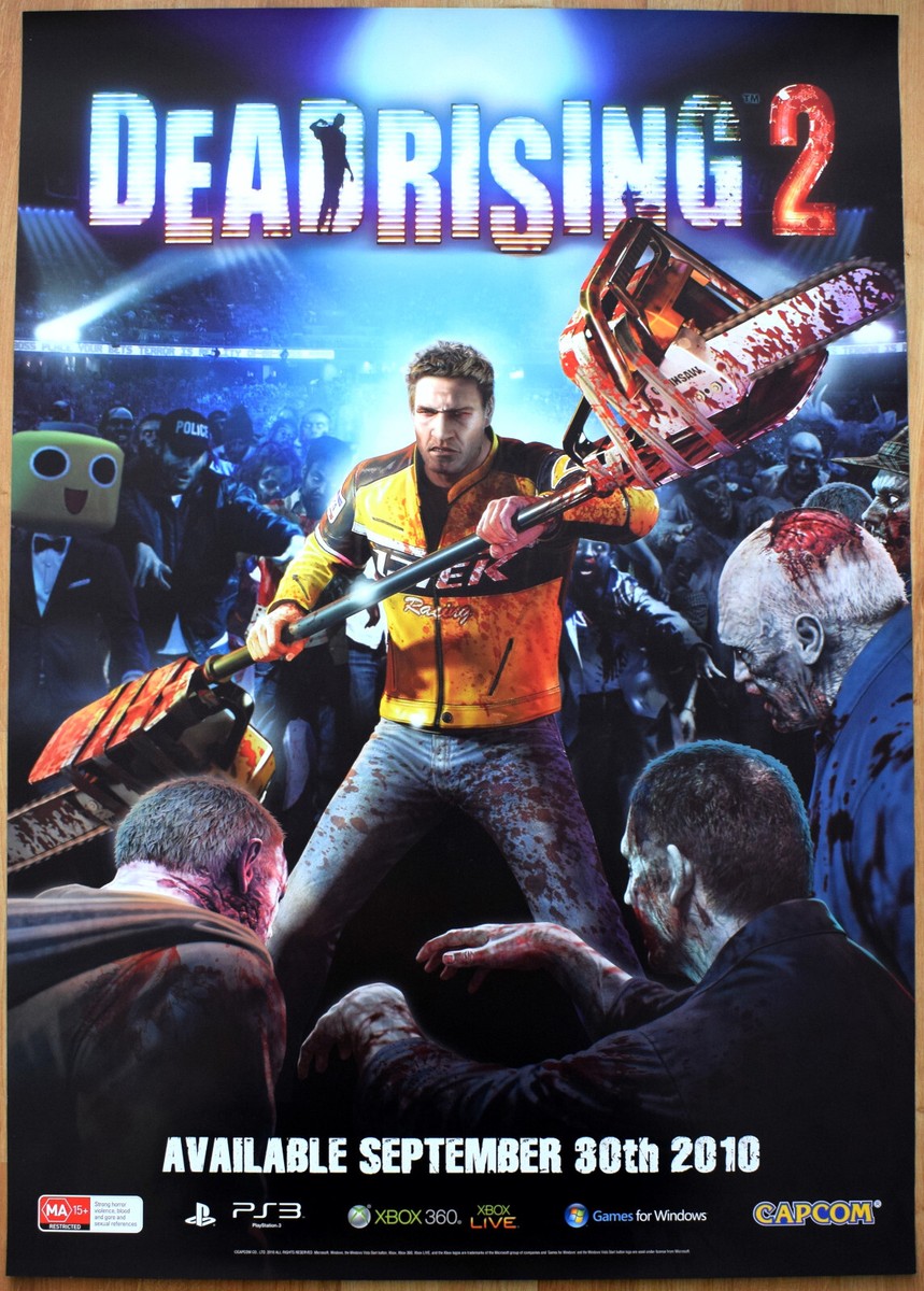 Dead Rising 2 RARE PS3 XBOX 360 59cm x 84cm Promotional Poster #2