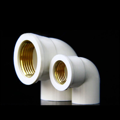 90°Elbow Brass PVC Pressure Pipe Fittings  Solvent Weld Parts Metric I.D 20 -32m