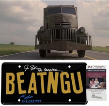 Jonathan Breck & Kevin Ball signed License Plate BEATNGU! JSA Authentication