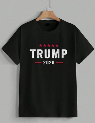 Trump 2028 Election Campaign T-Shirt Conservative Republican Graphic Unisex
