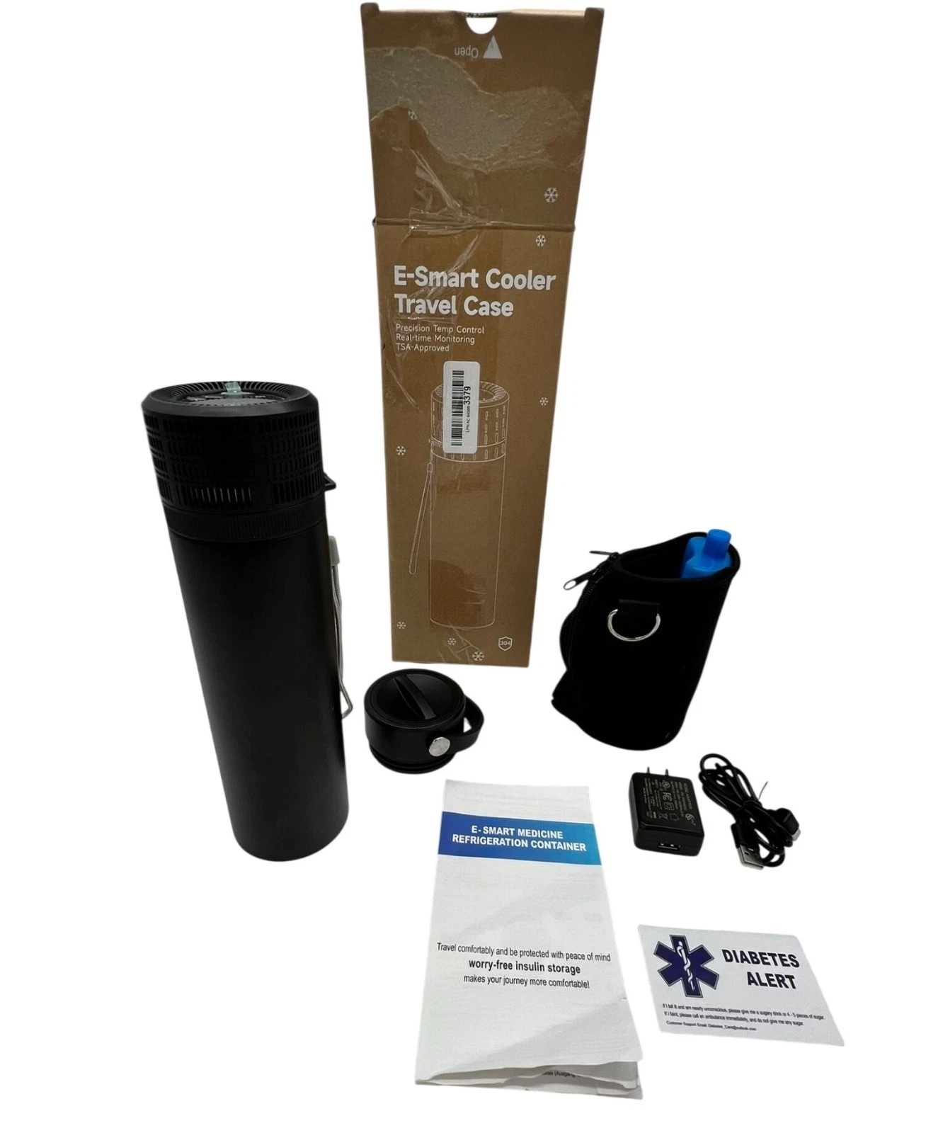 E-Smart Cooler Travel Case Portable Medicine Refrigeration Container Black
Opens in a new window or