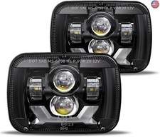HWSTAR Pair 180W 1000 Bright H6054 5x7 7x6 Led Headlights Compatible with Jeep