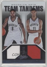 2012-13 Absolute Team Tandems Jerseys /25 Deron Williams Brook Lopez #10 0af