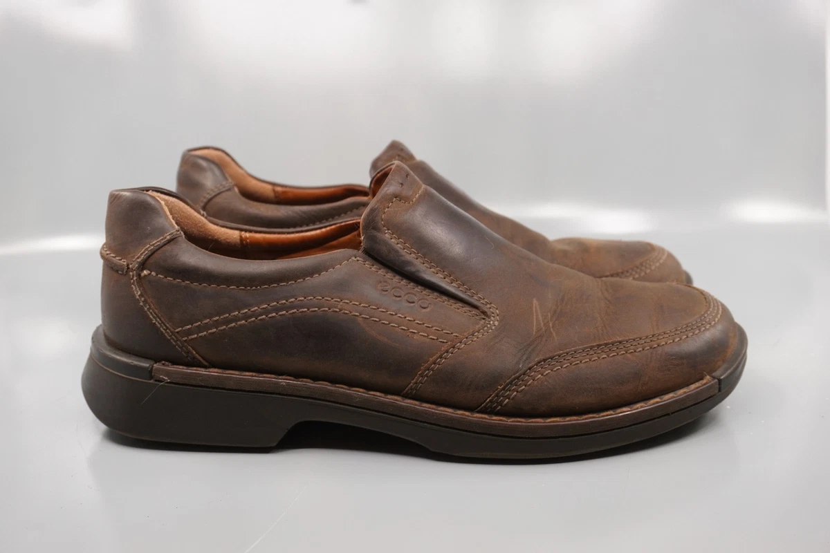 ECCO Fusion Mens 13 Nubuck Brown Leather Comfort Derby Casual Shoes Bicycle Toe Ecco Fusion Split Toe Oxford Brown Leather Comfort Casual  main image 3