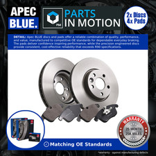 2x Vented Brake Discs and Pads fits LAND ROVER FREELANDER L359 2.2D Front 300mm