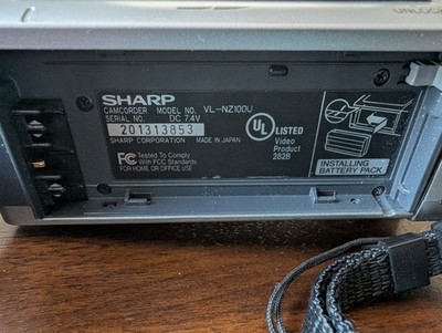 Sharp VL-NZ100U Digital Viewcam MiniDV Camcorder Vintage w/ Acc | eBay