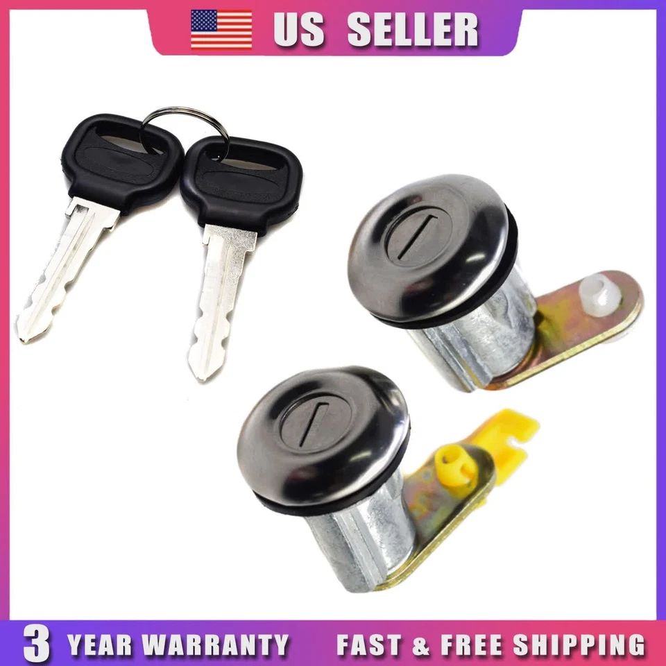 Kit de cerradura de puerta izquierda derecha para Ford Festiva Mazda RX-7 B2200 B2600 2X BE32-76-210 Foto 4 de 4