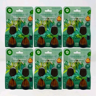 Air Wick Essential Mist Blue Agave & Bamboo Refills 6 Pack 12 Total Refills Bulk