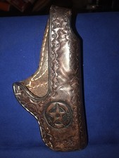 Leather Rancher Cowboy Holster /2 Belt Loops on the Back WB