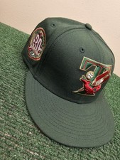 Toronto Blue Jays 30th Season Patch Green 59Fifty Fitted Hat Mens 7 3/8 New Era