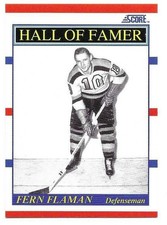 FERN FLAMAN 1990-91 SCORE HALL OF FAMER CARD NEAR MINT CONDITION