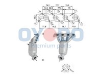 Katalysator Oyodo 10N0030-OYO FüR Opel Corsa X01 Astra Caravan A04 CC T98 Tigra