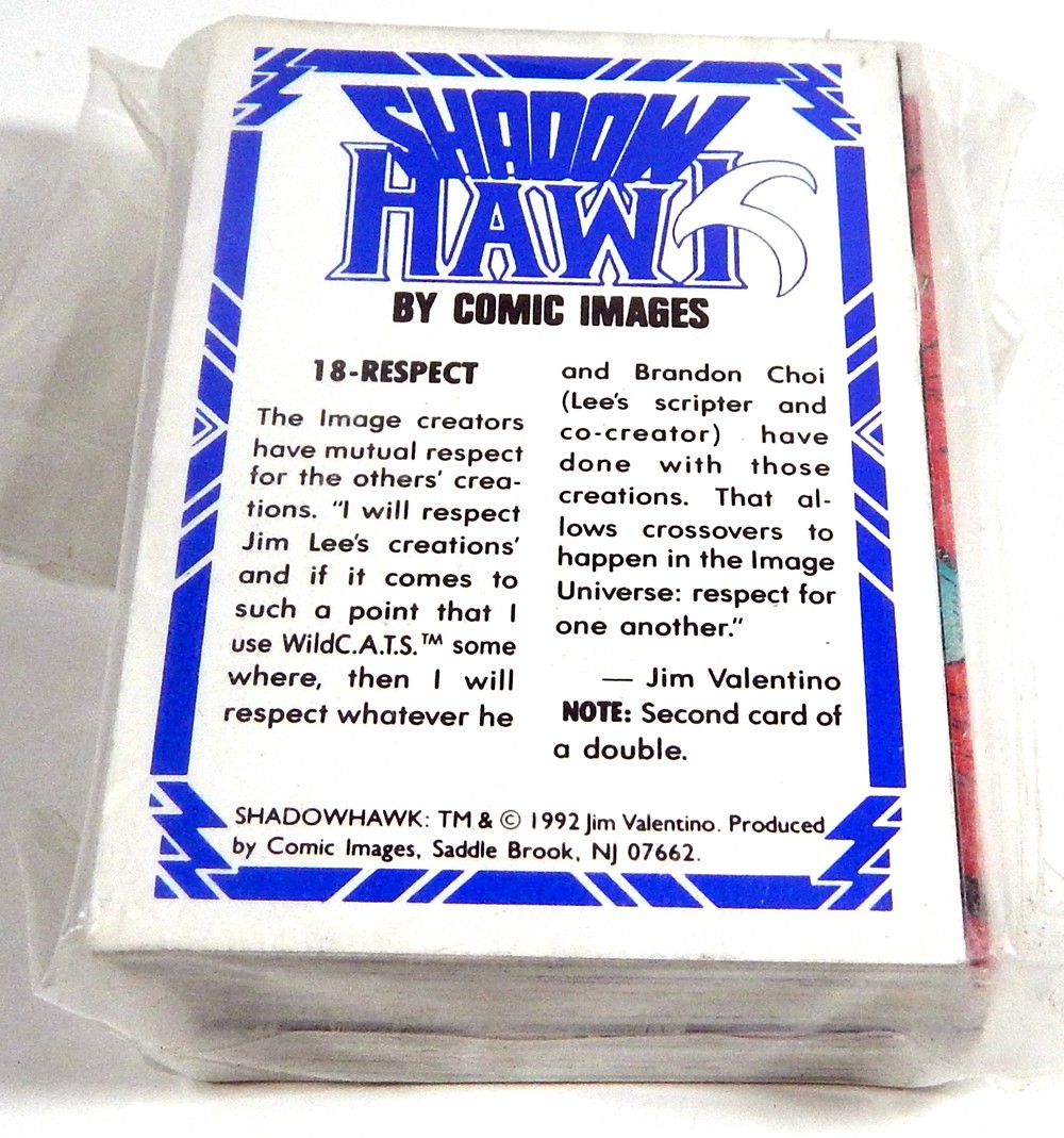 1992 Comic Images Shadow Hawk Trading Card Set (90)