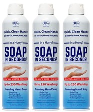 Alcohol Free Foaming Hand Soap 42 Fl Oz Rinse Free Quick Clean Hands 0.83 per fl oz