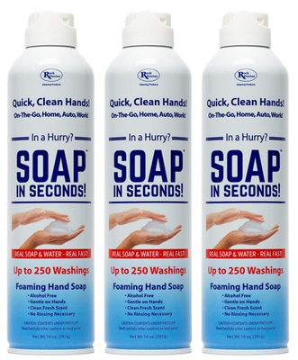#ad Alcohol Free Foaming Hand Soap 42 Fl Oz Rinse Free Quick Clean Hands $30.29