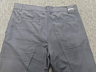 Slazenger Men's Black 34 Athletic Golf TOUR PLAID SUMMER BEACH Shorts