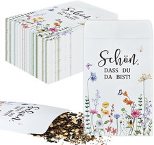 100 Stück Geschenktüten für Gäste Hochzei...