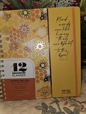 CREATIVE EXPERT 12 MONTH PLANNER.."KIND WORDS ARE LIKE HONEY" JAN '26-DEC'26🐝🐝