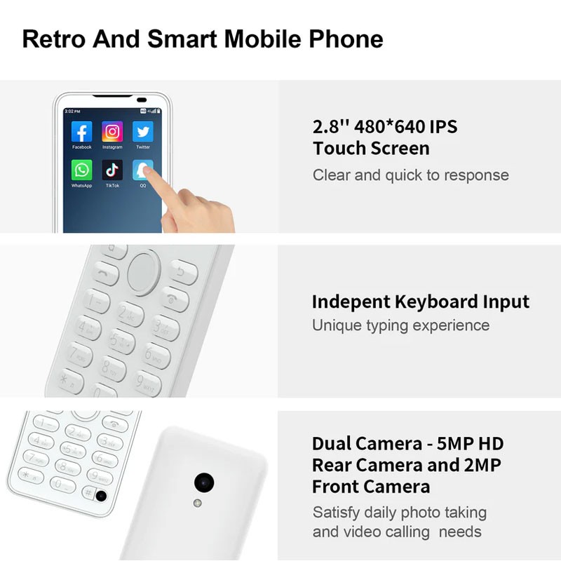 MINI QIN F21 PRO 4G LTE Android 11 Smartphone 2.8