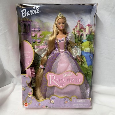 Barbie as Rapunzel Doll With Musical Hairbrush 2001 Mattel 55532 Movie Doll