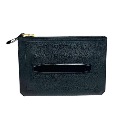 TOM FORD Clutch bag leather black second bag bag bag men's and women's -B