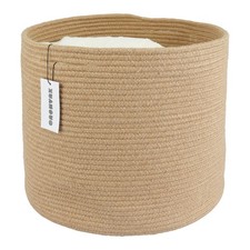 Jute Rope Basket For Girls Boys 16  X14  Baby Laundry Baskets Nursery Bin Roun...