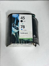New Genuine HP 45 Black 78 Color Ink Cartridges