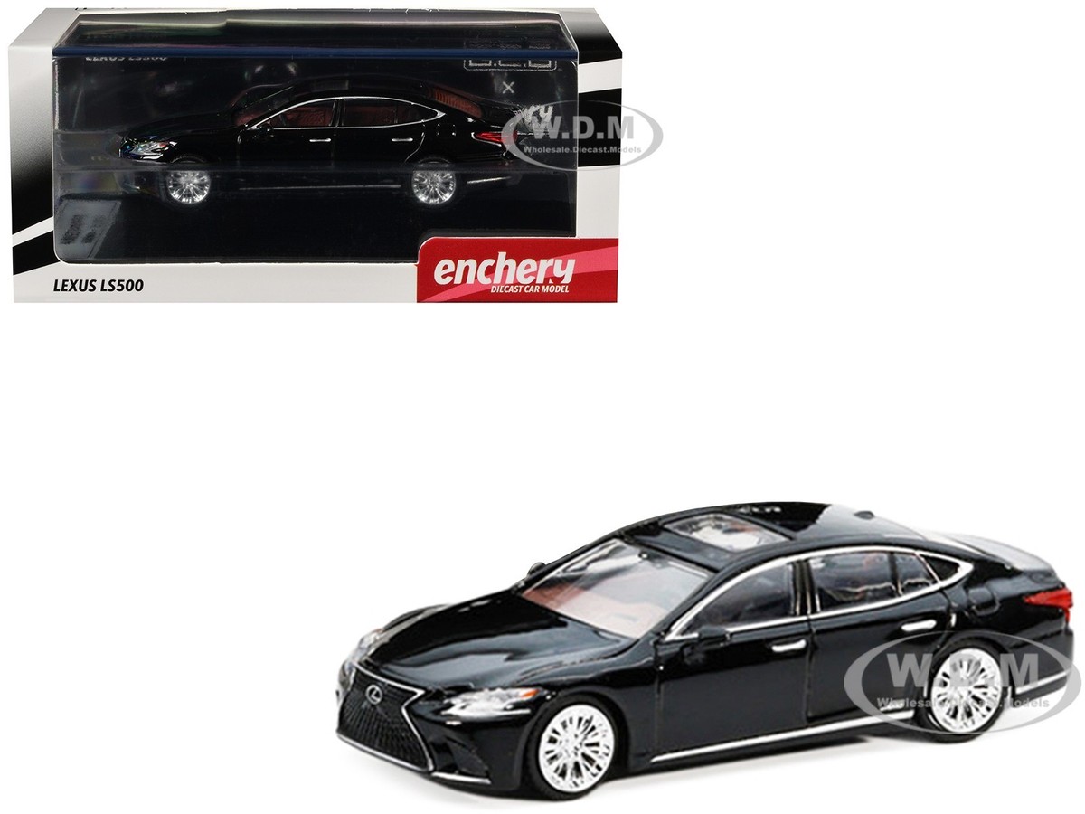 LEXUS LS500H BLACK 1/64 DIECAST MODEL CAR BY GCD X ENCHERY GE-004