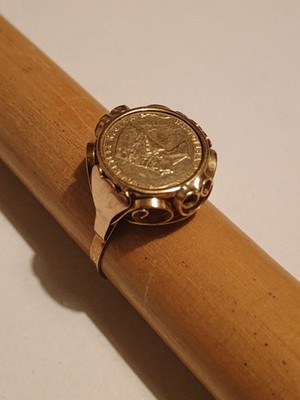 Wunderschöner Nefertiti Gold ring, 14K 585 Königin Nofretete Ringgröße 53
