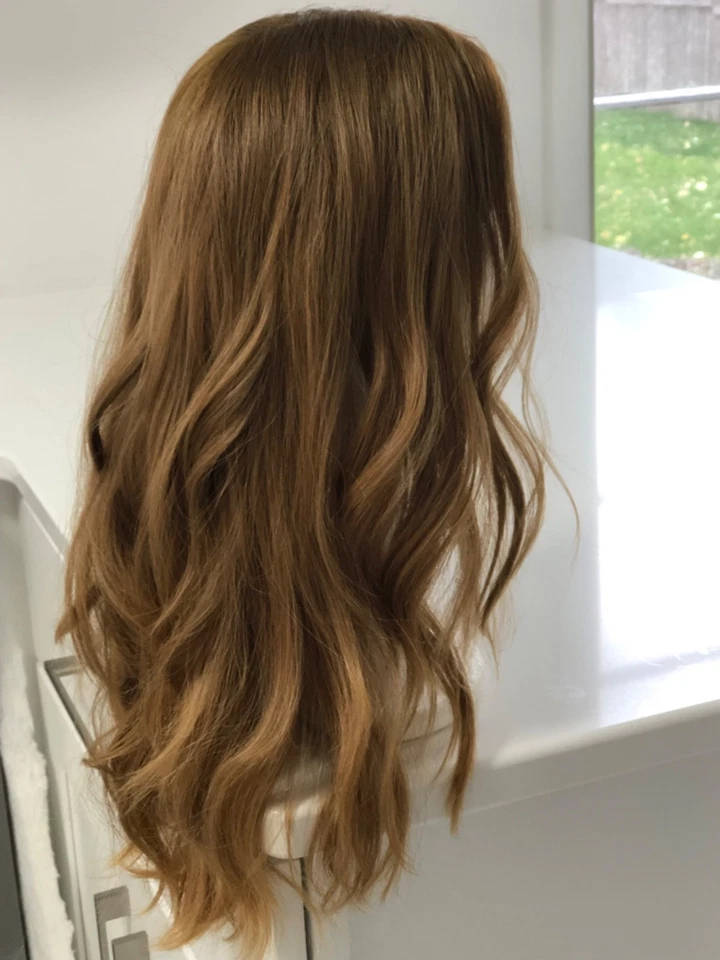 Peluca de cabello humano real para mujer rubia (MIRI) Foto 4 de 4