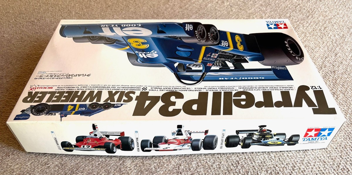 TAMIYA 1/12 TYRRELL P34 SIX WHEELER F1 Racing Car Plastic Model