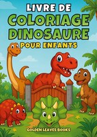 Go*Den Leaves Books | Livre De Coloriage Dinosaures Pour Enfants | Taschenbuch