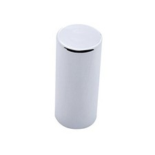 10034B 33mm x 4 1/4  Chrome Plastic Tall Cylinder Nut Cover, 33mm Thread-On