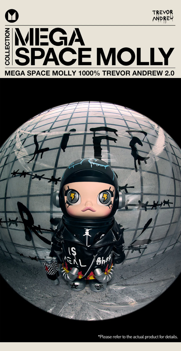 Pop Mart Mega Space Molly 1000% Trevor Andrew 2.0 | eBay