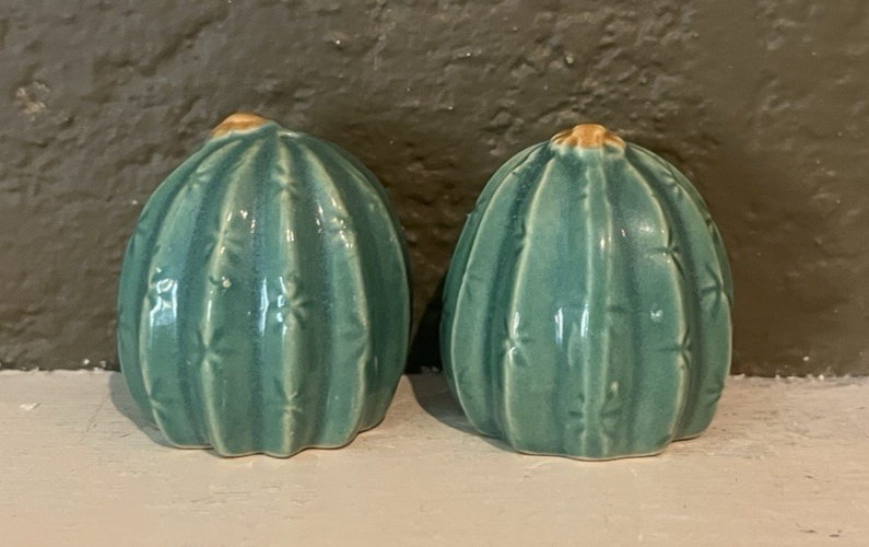 Salt Labble ROSEMEADE POTTERY (ND 1940-1964) BARREL CACTUS SALT & PEPPER-ORIGINAL ...