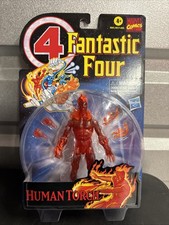 Hasbro Marvel Legends Fantastic Four Retro Human Torch Action Figure Sealed