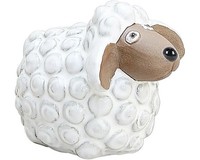Dekofigur Schaf Lafiora H 10 Cm Keramik Braun Weiß