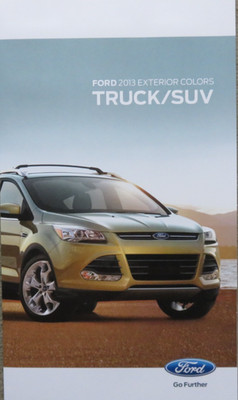 2013 Ford F-150 Explorer Expedition Exterior Colors USA Farbkarte color chart